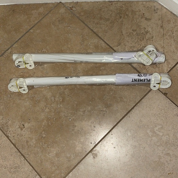 Set of 2 IKEA KOMPLEMENT PAX WARDROBE Clothes Rail Rack White 19 5/8 NEW - Picture 5 of 8